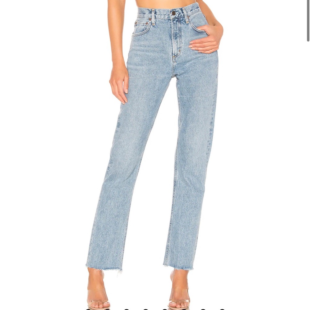 Agolde Cherie High Rise Straight Jeans in Merit Size 29
